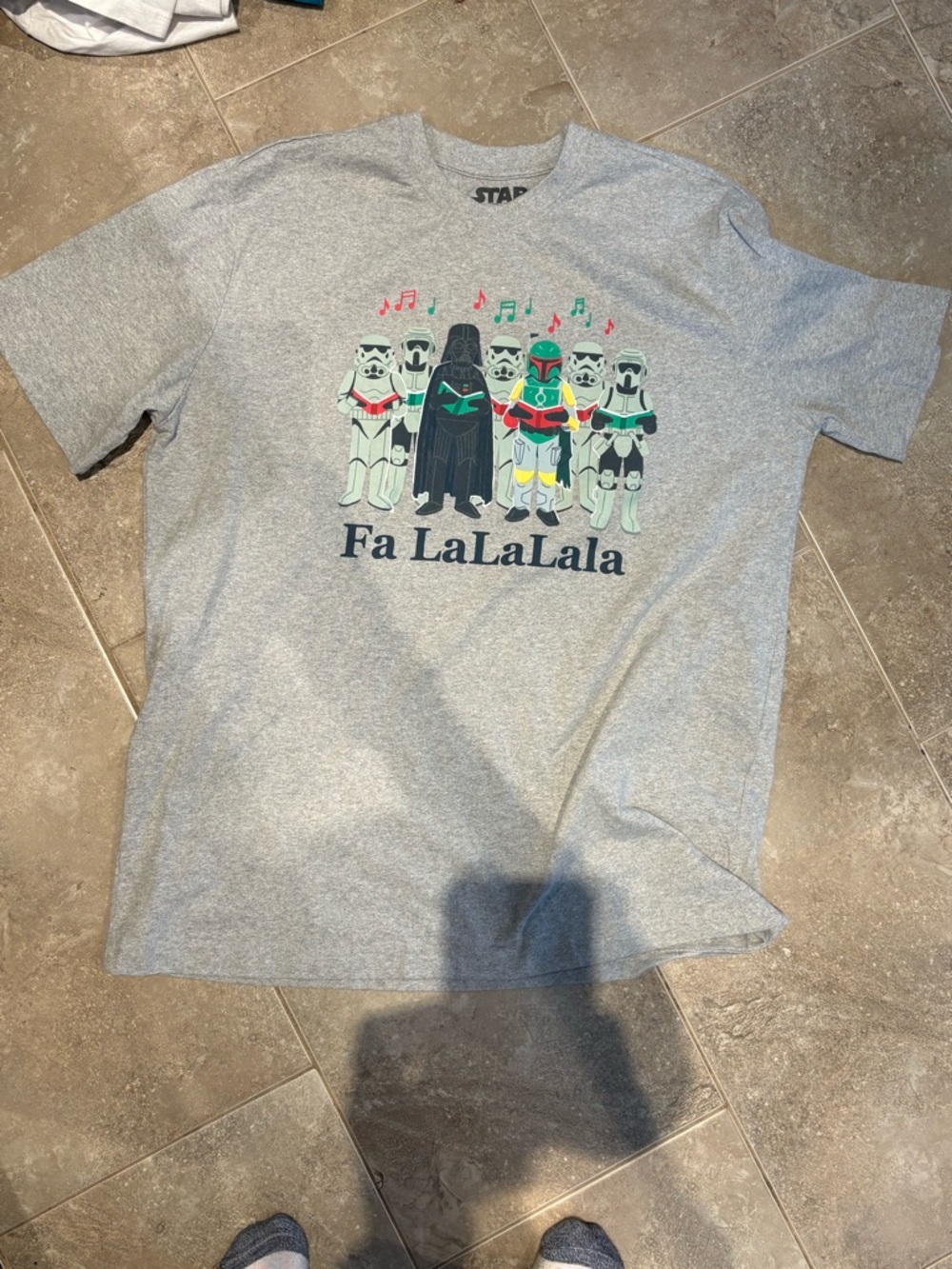 Star Wars Holiday Carolling Graphic Tee - Gray